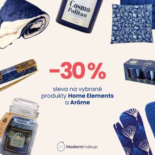 Objevte dokonalé doplňky pro moderní domov 🥰 Kvalitní produkty české značky Arome a Home Elements nyní se slevou -30% 😍...